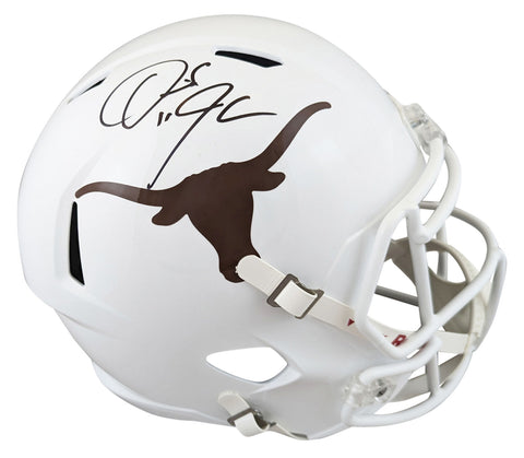 Texas Derrick Johnson Authentic Signed Full Size Speed Rep Helmet BAS Witnessed