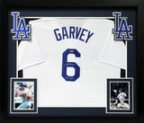 Steve Garvey "74 NL MVP" Signed White Pro Style Framed Jersey BAS Witnessed
