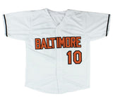 Miguel Tegada Signed Baltimore Custom White Jersey