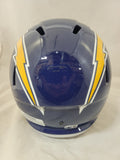 OMARION HAMPTON SIGNED LOS ANGELES CHARGERS THROWBACK SPEED REP HELMET BECKETT
