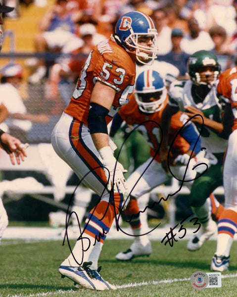 Bill Romanowski Autographed Denver Broncos 8x10 Photo Beckett 51055