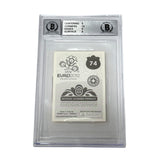 Robert Lewandowski Signed 2012 Panini EURO Platinum Edition Sticker - BGS 9