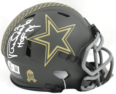 Randy White Signed Dallas Cowboys Salute 2025 Speed Mini Helmet HOF Beckett W