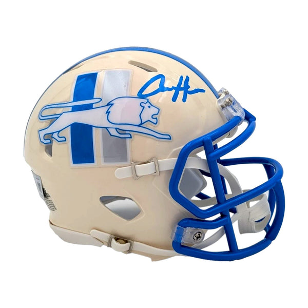 Aidan Hutchinson Signed Detroit Lions Retro Series Mini Football Helmet - Becket