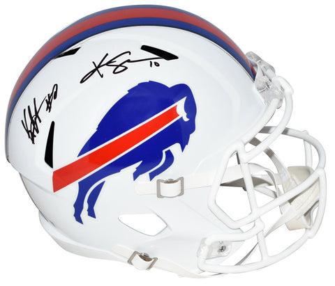 KHALIL SHAKIR & KEON COLEMAN SIGNED BUFFALO BILLS FULL SIZE SPEED HELMET BECKETT