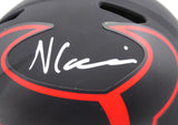 Nico Collins Autographed Eclipse Full Size Helmet Texans Beckett BAS QR 1W433072
