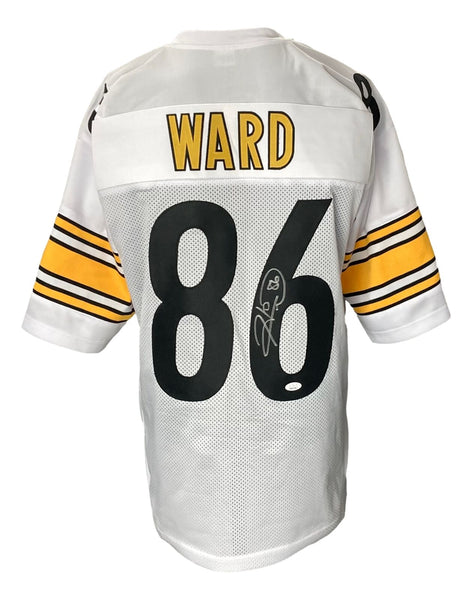 Hines Ward Signed Custom White Pro-Style Football Jersey JSA ITP