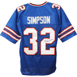 OJ Simpson Autographed/Signed Pro Style size XL Blue Jersey JSA 50302