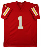 Warren Moon Signed Chiefs Jersey Inscribed "HOF 06"(Beckett) Kansas City QB 1999