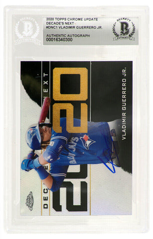 Vladimir Guerrero Jr. Signed Blue Jays 2020 Topps Chrome Update #DNC1 (Beckett)
