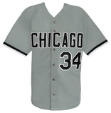 Freddy Garcia Signed Grey Custom Baseball Jersey w/05 WS Champs -(SCHWARTZ COA)