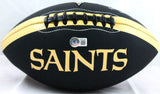 Darren Sproles Autographed New Orleans Saints Black Logo Football-Beckett W Holo