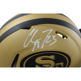 Christian McCaffrey Signed San Francisco 49ers Rave Mini Helmet Fanatics 55625