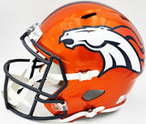 RUSSELL WILSON AUTOGRAPHED BRONCOS FLASH ORANGE FULL SIZE HELMET FANATICS 227938