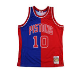Dennis Rodman Signed Detroit Pistons Mitchell & Ness 1988-89 Split NBA Jersey