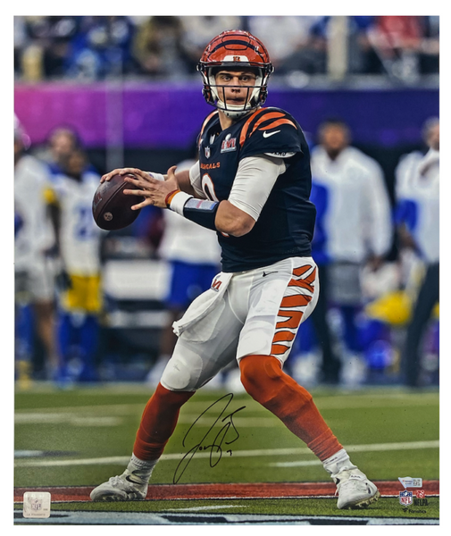 JOE BURROW Autographed Bengals Super Bowl LVI 16" x 20" Photograph FANATICS