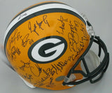 Packers SB XXXI TEAM Signed Replica Helmet AUTO w/ 32+ Sigs BRETT FAVRE + JSA