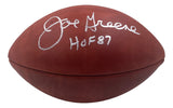 Mean Joe Greene Steelers Signed Wilson Super Bowl X Duke Football HOF 87 BAS