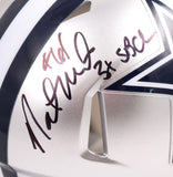 Nate Newton Autographed Dallas Cowboys Mini Helmet w/3x SBC - Prova *Black