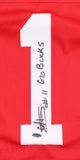 C. J Hicks Signed Ohio State Buckeyes Jersey (Playball Ink) 2023 Sophomore L.B.