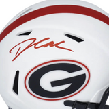 D'ANDRE SWIFT Autographed Georgia Bulldogs Lunar Speed Mini Helmet FANATICS