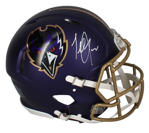 Terrell Suggs Autographed Ravens 2024 Alternate Authentic Speed Helmet Beckett