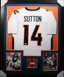 COURTLAND SUTTON (Broncos white TOWER) Signed Autographed Framed Jersey JSA