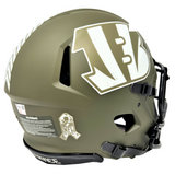 Joe Burrow Bengals Signed Joe Cool Salute to Service Authentic Helmet Fanatics