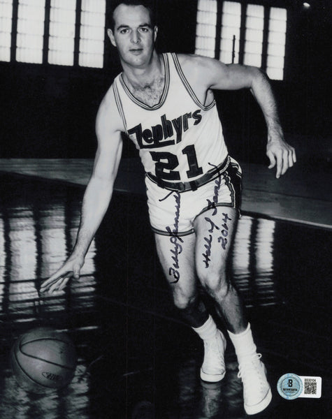 Bobby Leonard Autographed 8x10 Photo Indiana "HOF 2014" Beckett QR #BS30104