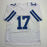 Autographed/Signed Brandon Aubrey Dallas White Football Jersey Beckett BAS COA