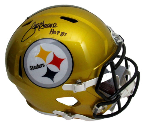 Joe Greene HOF Steelers Signed/Inscr Full Size Flash Replica Helmet JSA 163707