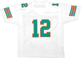 MIAMI DOLPHINS BOB GRIESE AUTOGRAPHED WHITE JERSEY BECKETT BAS WITNESS 222016