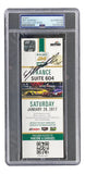 Jeff Gordon Signed Slabbed 2017 NASCAR Daytona Rolex 24 Suite 604 Ticket PSA