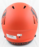 Tee Higgins Autographed Bengals F/S Rave Speed Helmet Beckett W Hologram *White