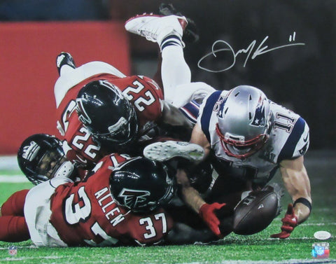 Julian Edelman Autographed 16x20 Photo New England Partiots JSA 179689