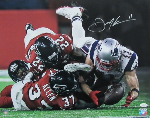 Julian Edelman Autographed 16x20 Photo New England Partiots JSA 179689