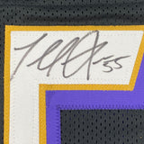 Autographed/Signed Terrell Suggs Baltimore Black Football Jersey JSA COA Auto