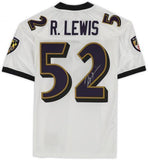 Ray Lewis Baltimore Ravens Signed White Mitchell & Ness Authentic Jersey