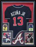 FRAMED ATLANTA BRAVES RONALD ACUNA JR AUTOGRAPHED JERSEY BECKETT HOLOGRAM