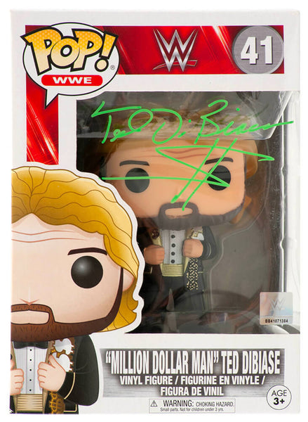 Ted DiBiase Signed Million Dollar Man WWE Wrestling Funko Pop Doll #41 -(SS COA)