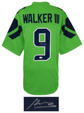 Kenneth Walker III (SEAHAWKS) Signed Green Custom Football Jersey -(BECKETT COA)