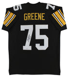 Joe Greene "HOF 87" Authentic Signed Black Pro Style Jersey BAS Witnessed