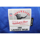 Lawrence Taylor Autographed M&N Blue Legacy sz 44 Jersey Beckett 51277