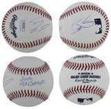 Heat Dwyane Wade & Shaquille O'Neal "2006 NBA Champs" Signed Oml Baseball BAS