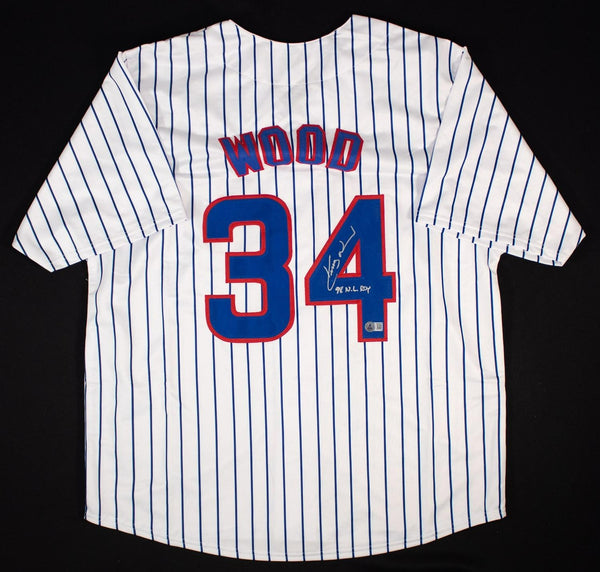 Kerry Wood Signed Chicago Cubs Jersey "98 NL ROY" (Beckett) Rookie Record 20 K's