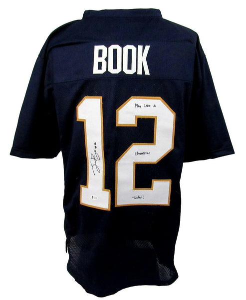 Ian Book Signed/Inscribed Notre Dame Custom Jersey Beckett 158953