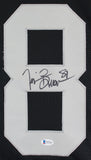 Tim Brown Authentic Signed Black Pro Style Jersey Autographed BAS Witnessed