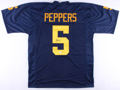 Jabrill Peppers Signed Michigan Wolverines Jersey (JSA) New England Patriots D.B