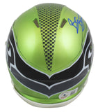 Seahawks Brian Bosworth Signed Flash Speed Mini Helmet W/ Case BAS Witnessed