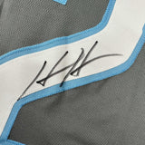 Autographed/Signed Hendon Hooker Detroit Grey Football Jersey JSA COA